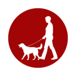 dog on leash icon