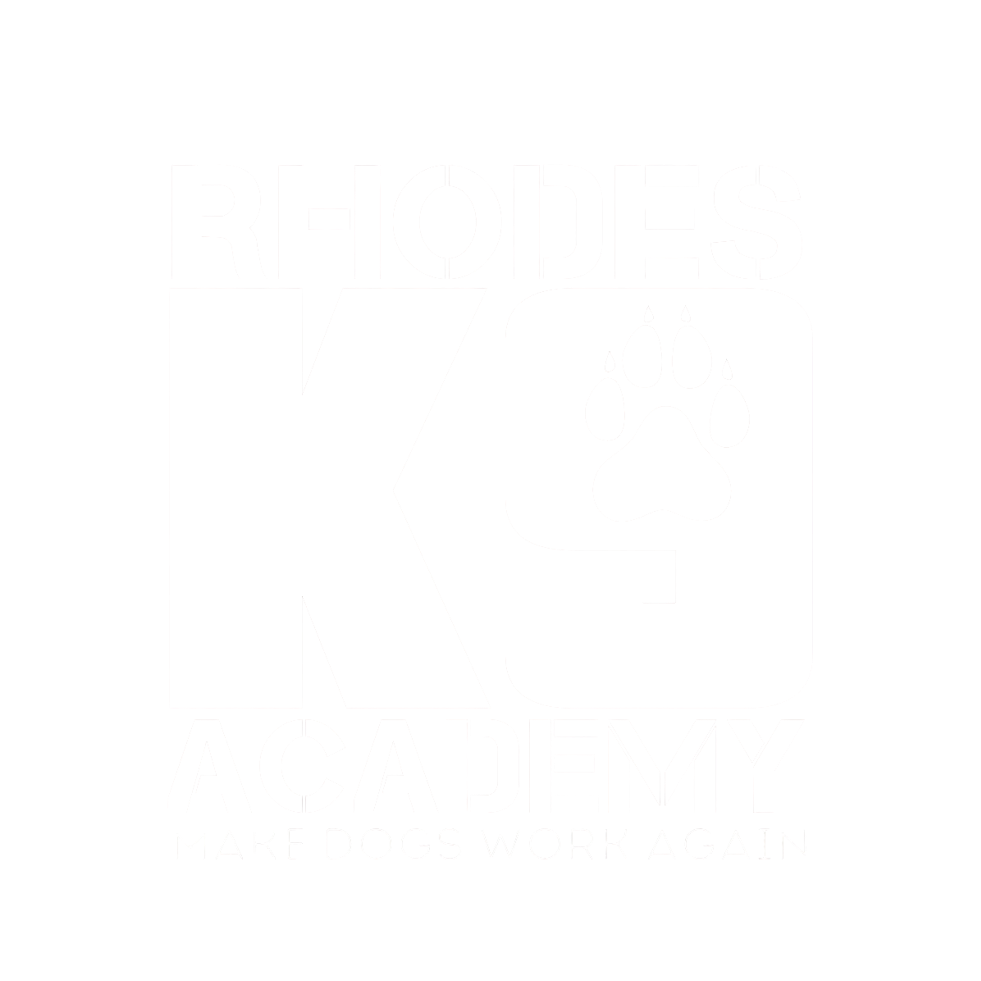 Rhodes K9 Academy transparent logo